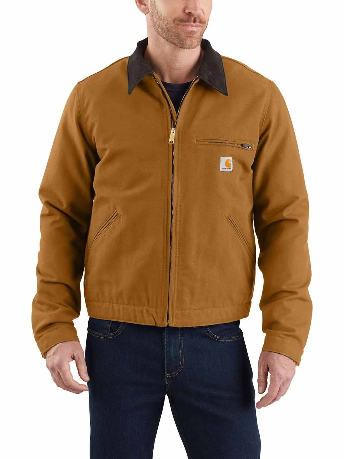 103828 Work Jacket Duck Detroit Fleece Lining - Carhartt