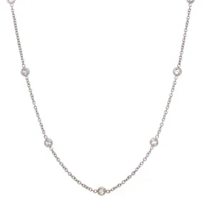 18k Gold Diamond By The Yard Necklace