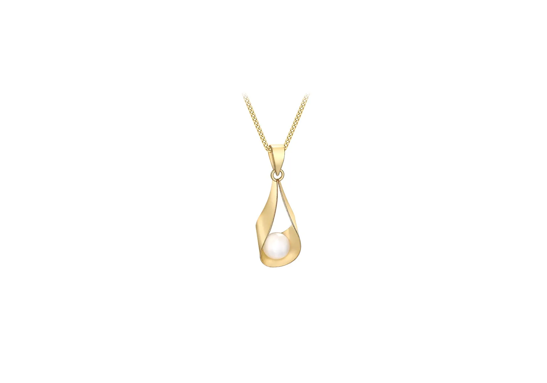 9ct gold pearl sling pendant 36293