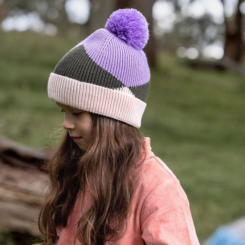 Acorn Merino Beanie - Hidden Valley Lilac