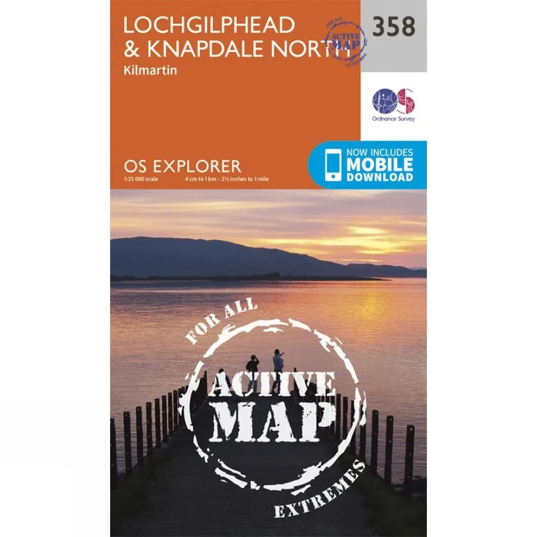 Active Explorer Map 358 Lochgilphead and Knapdale North