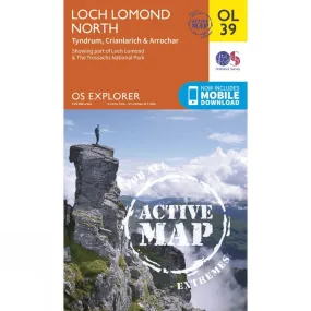 Active Explorer Map OL39 Loch Lomond North