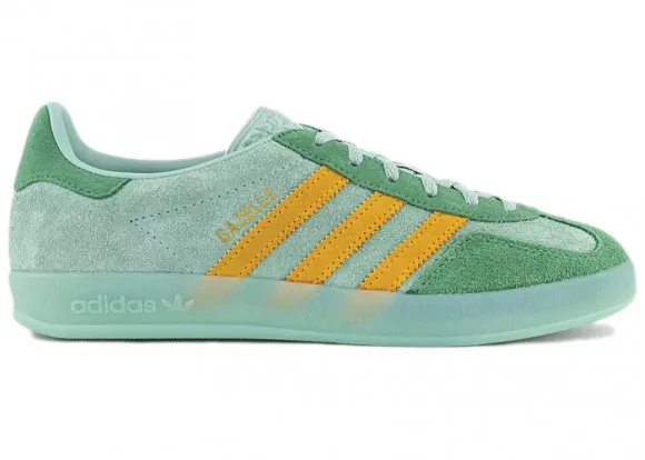 adidas Gazelle Indoor Hazy Green Crew Yellow (Women's)