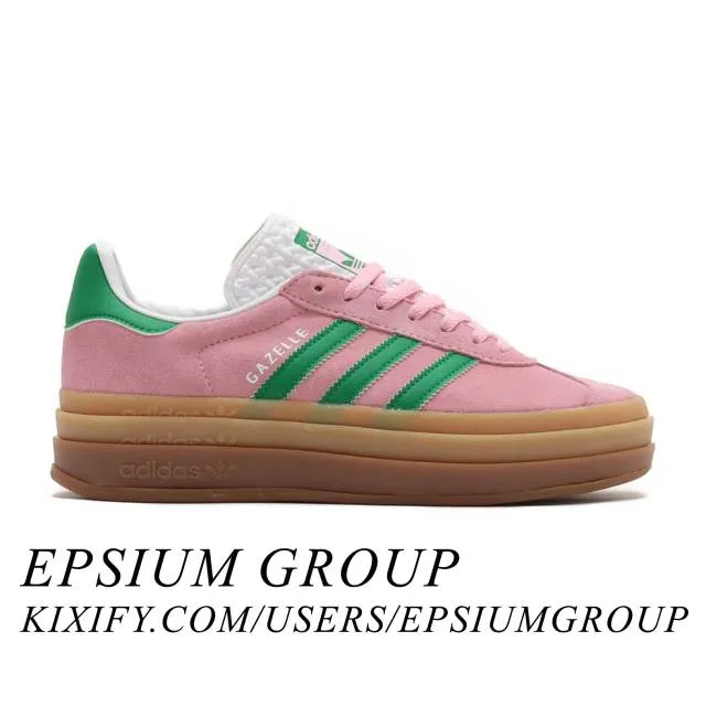 Adidas women's gazelle bold (true pink green/ true pink/ green/ cloud white) sizes 5-12 ie0420