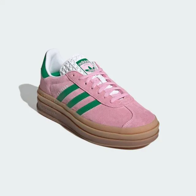 Adidas women's gazelle bold (true pink green/ true pink/ green/ cloud white) sizes 5-12 ie0420