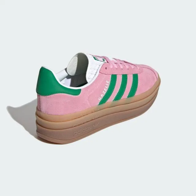 Adidas women's gazelle bold (true pink green/ true pink/ green/ cloud white) sizes 5-12 ie0420