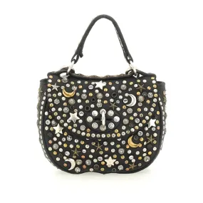 Afrodite Studded Handbag Military Green - C2502