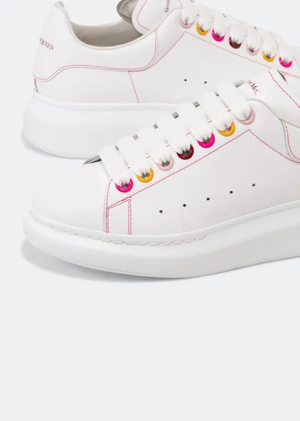 Alexander McQueen White/Rainbow Trainers