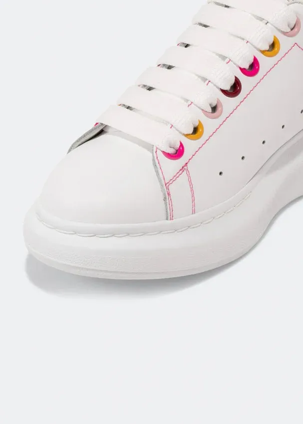 Alexander McQueen White/Rainbow Trainers