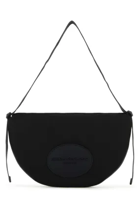 Alexander Wang Black Canvas Large Bo Shoulder Bag