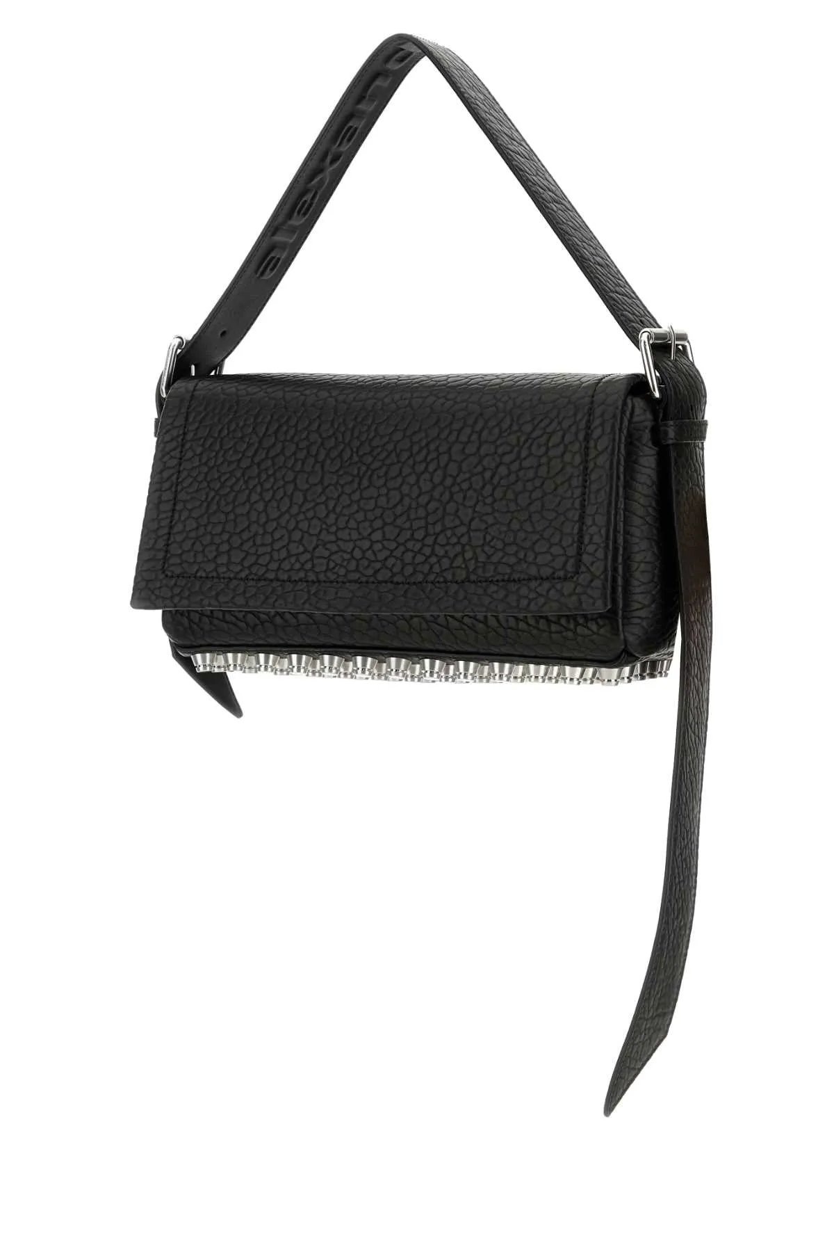 Alexander Wang Black Leather Medium Ricco Shoulder Bag