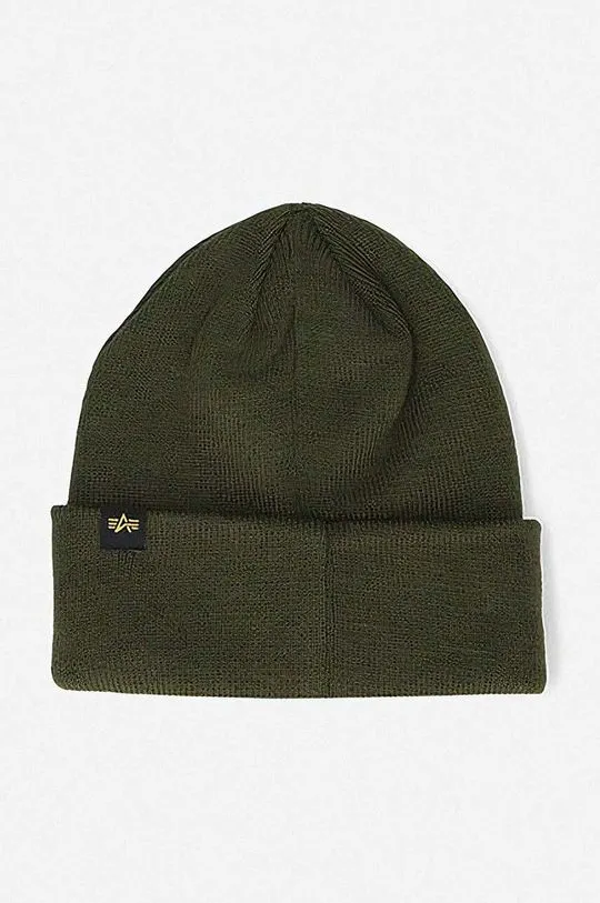 Alpha Industries beanie 3D Beanie green color 168910.257