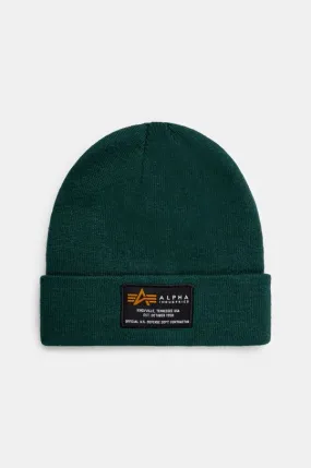 Alpha Industries beanie Crew Beanie green color 128924