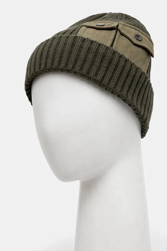 Alpha Industries beanie Utility Beanie green color 138904