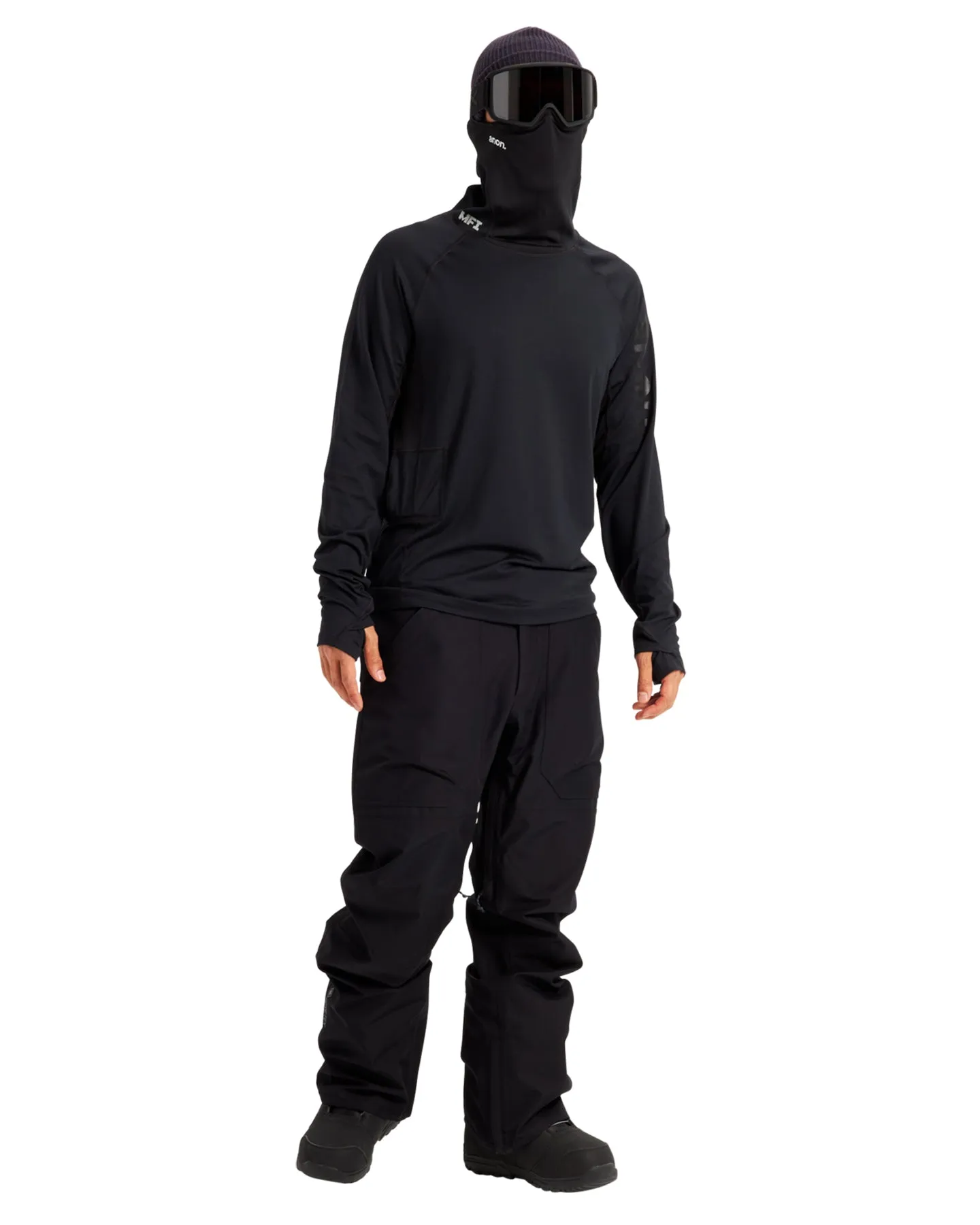 Anon MFI Lightweight Long Sleeve Base Layer Top Black | Thermals Men's | Snow Skiers Warehouse