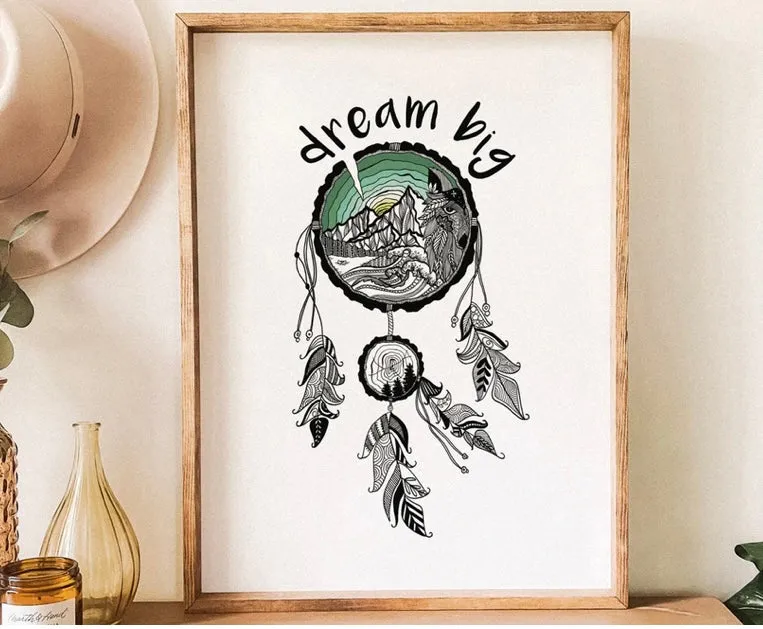 Art Prints by Mountain Mornings Canadian Inspired 8.5