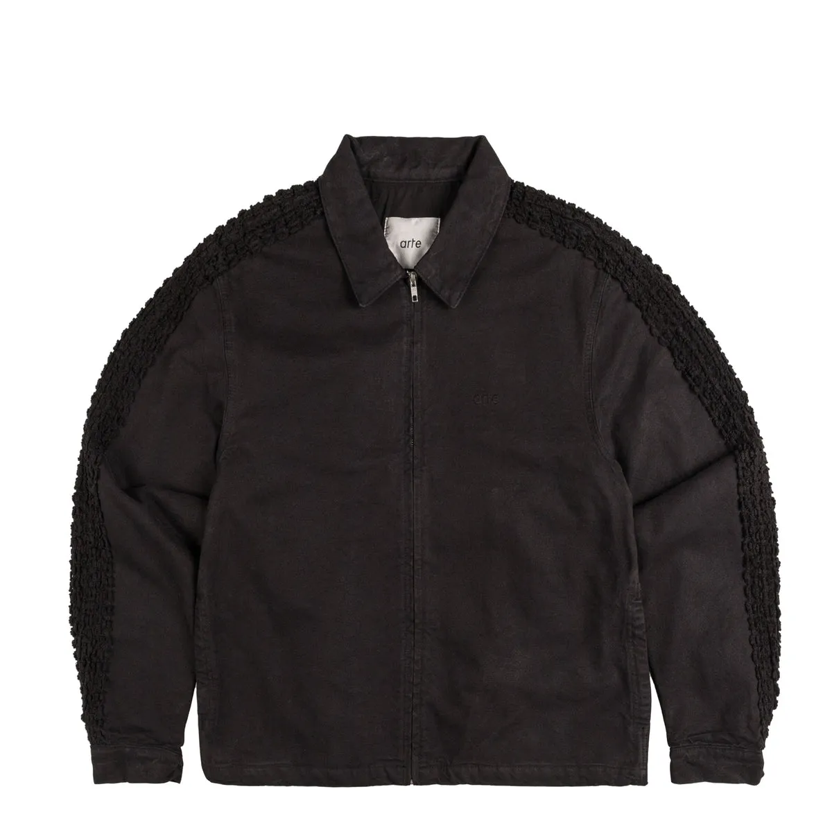 Arte Antwerp Flower Trim Canvas Jacket Black