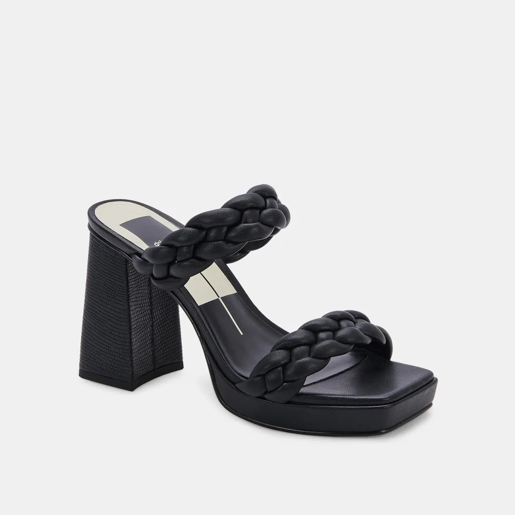 ASHBY Platform Heels Black Stella | Black Stella Heeled Sandals– Dolce Vita 6706779324482