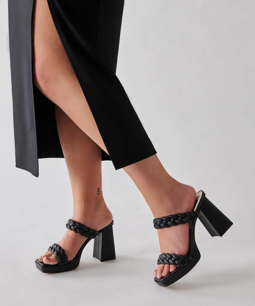 ASHBY Platform Heels Black Stella | Black Stella Heeled Sandals– Dolce Vita 6706779324482