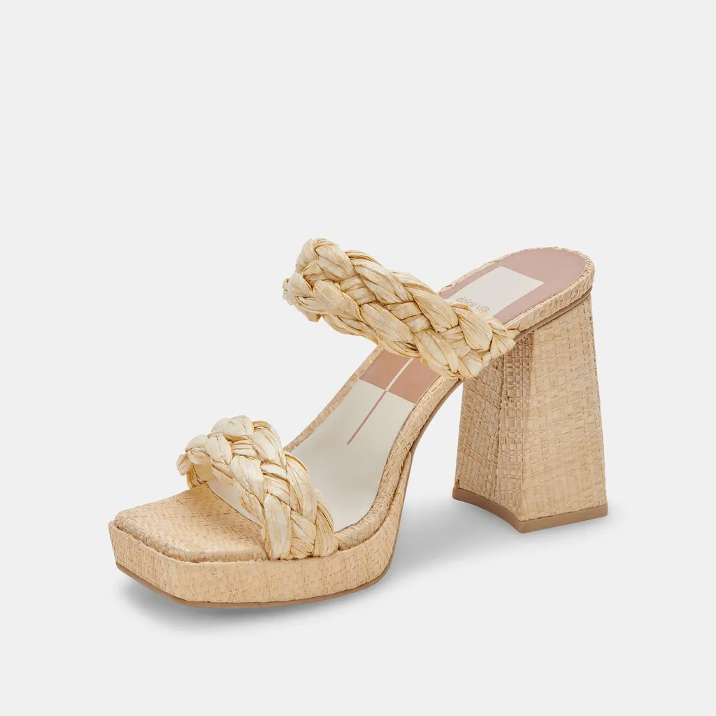 ASHBY Platform Heels Light Natural Stella | Natural Heeled Sandals– Dolce Vita 6821612453954