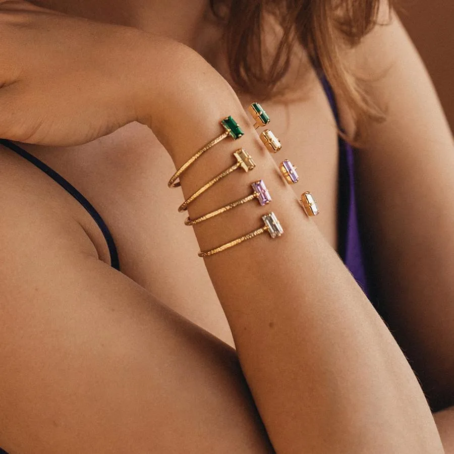 Baguette Bracelet / Emerald