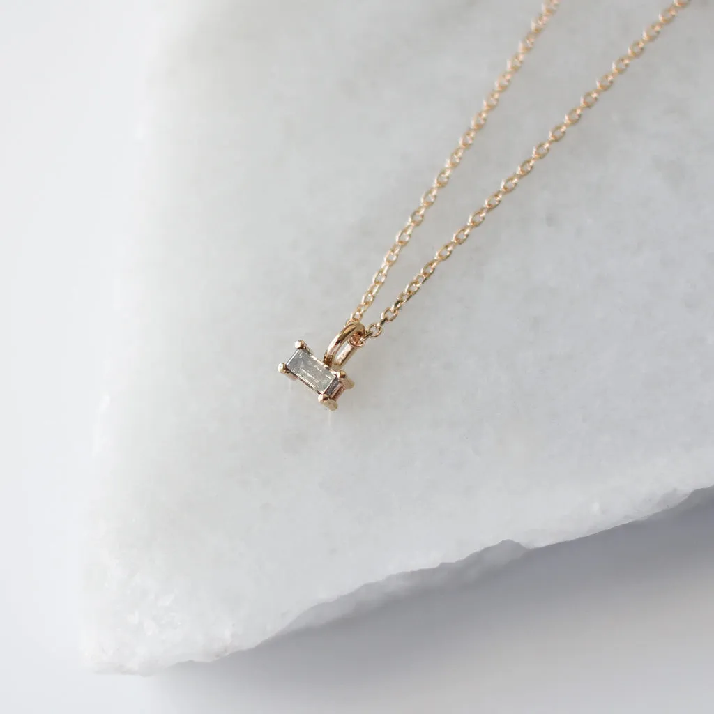 Baguette Diamond Necklace