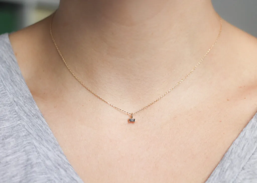 Baguette Diamond Necklace