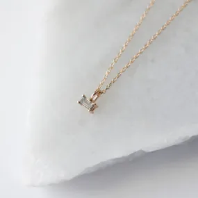 Baguette Diamond Necklace