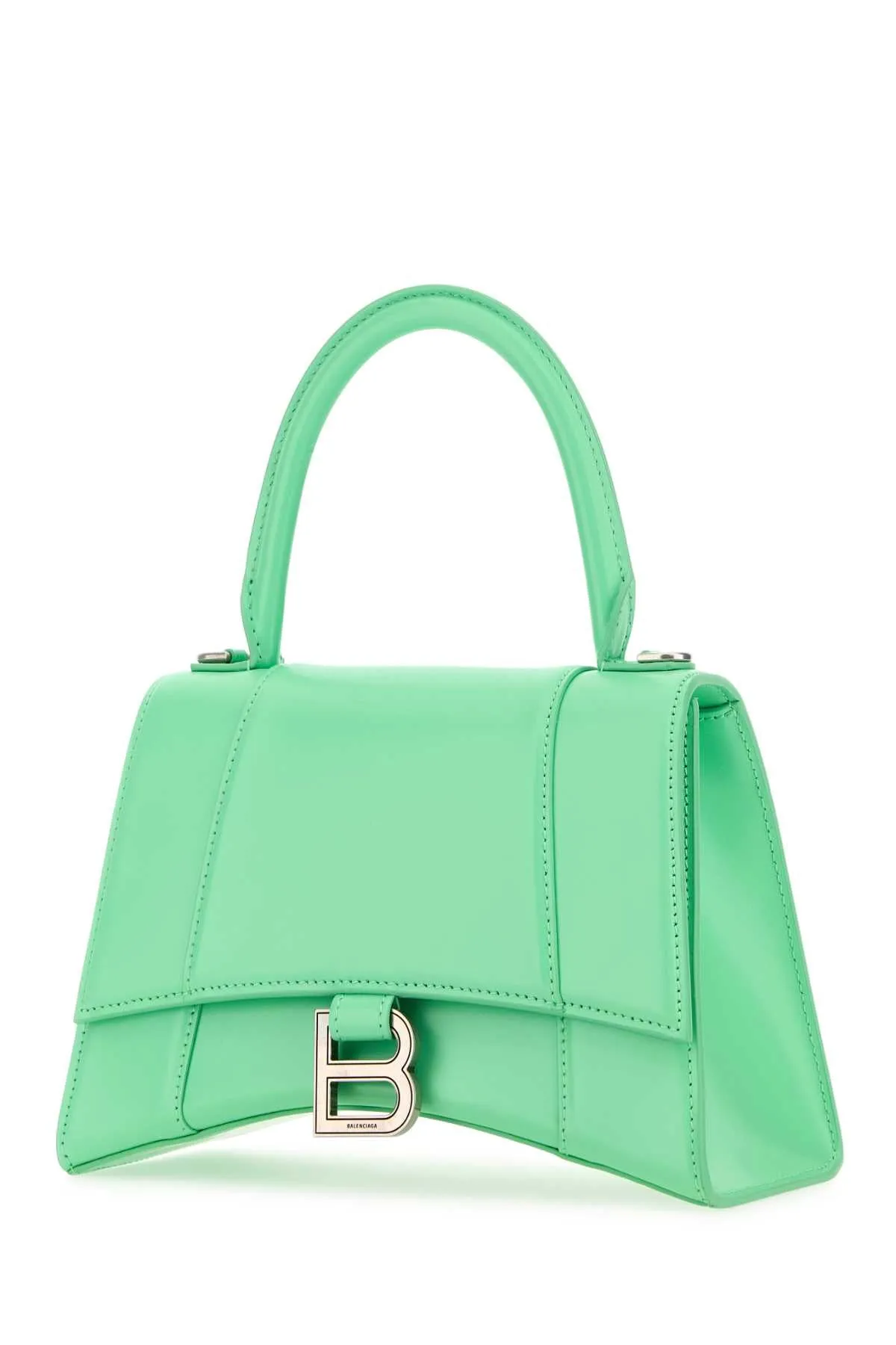 Balenciaga Mint Green Leather Small Hourglass Handbag