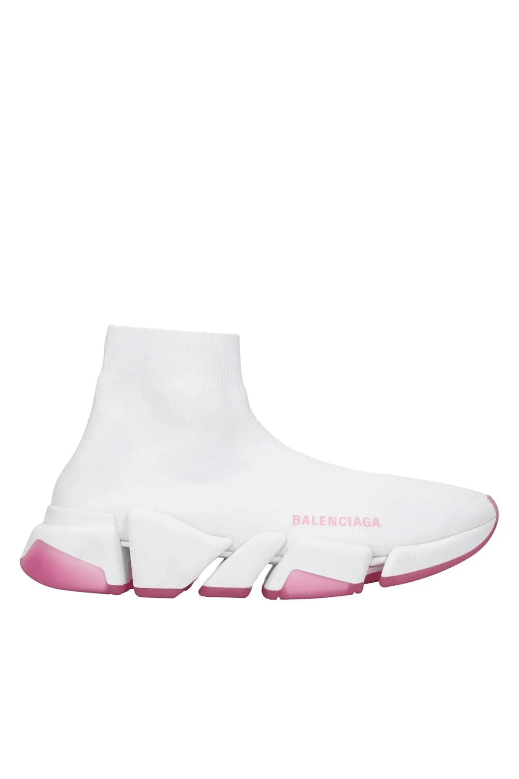 Balenciaga Speed 2.0 Trainers With Bicolor Transparent Sole White