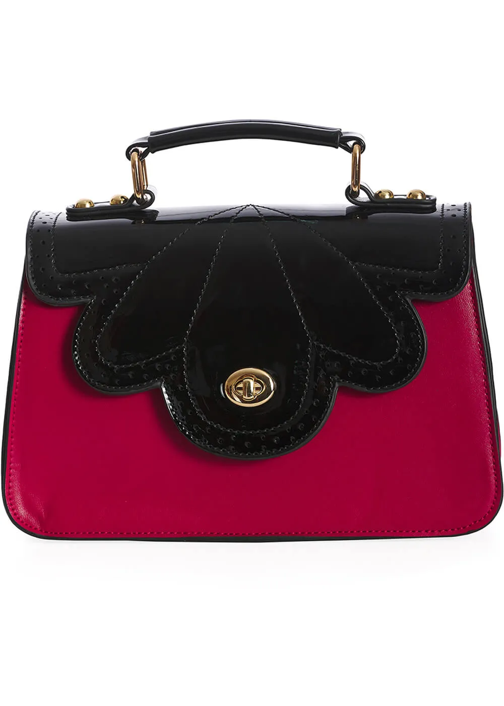 Banned Scalloped Handbag Red