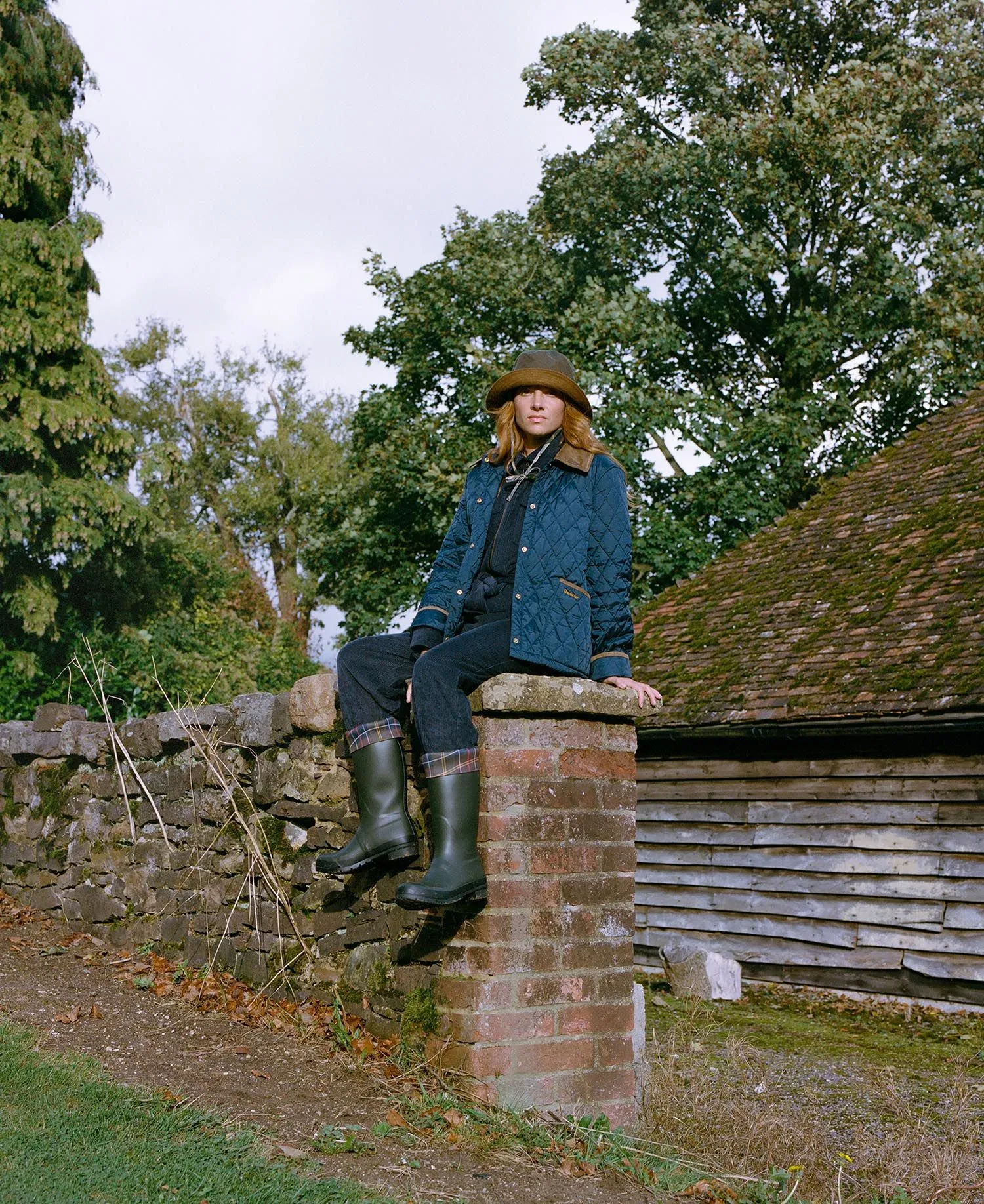 Barbour Brackley Waxed Bucket Hat