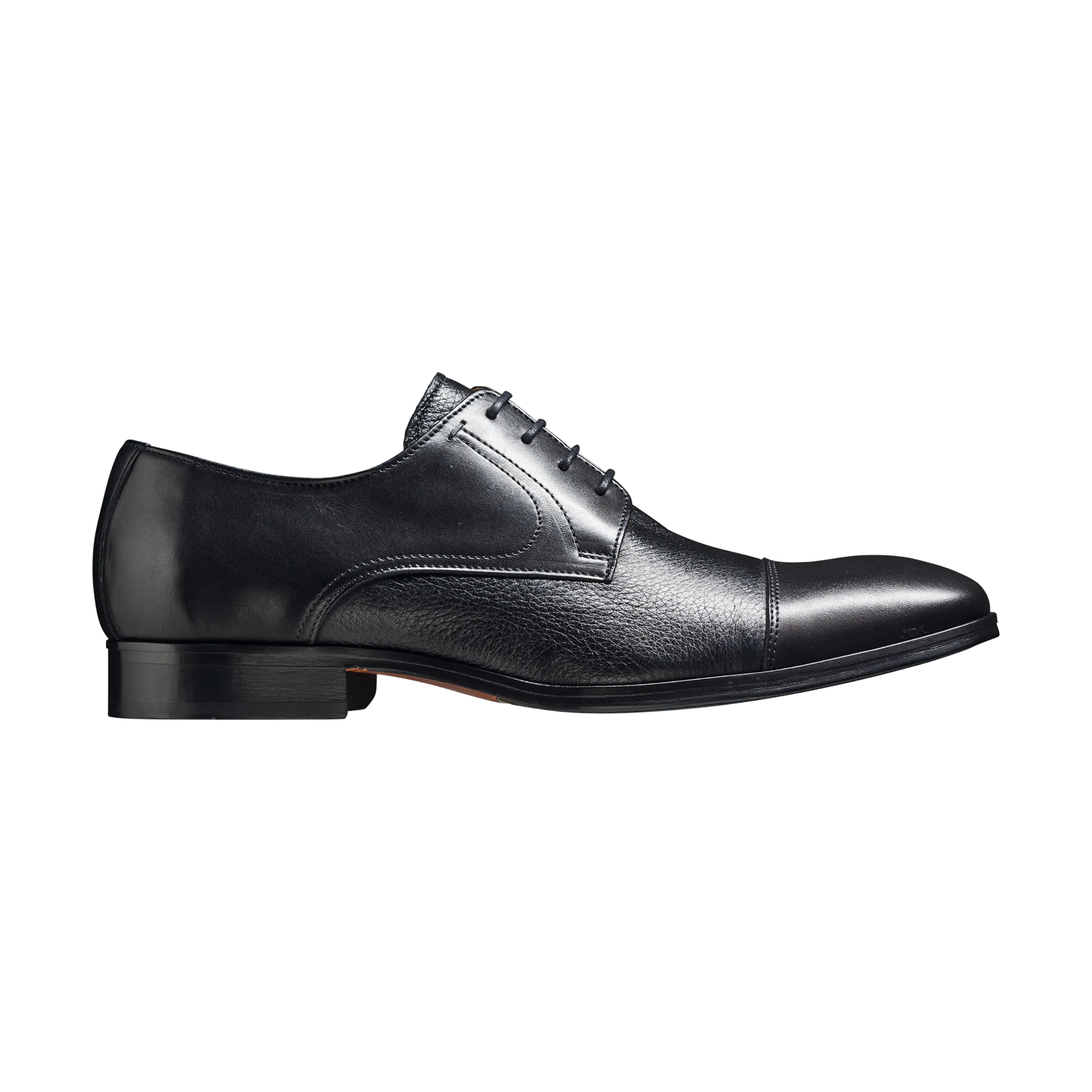 Barker Southwold Derby Shoe - Black Calf / Deerskin 447117