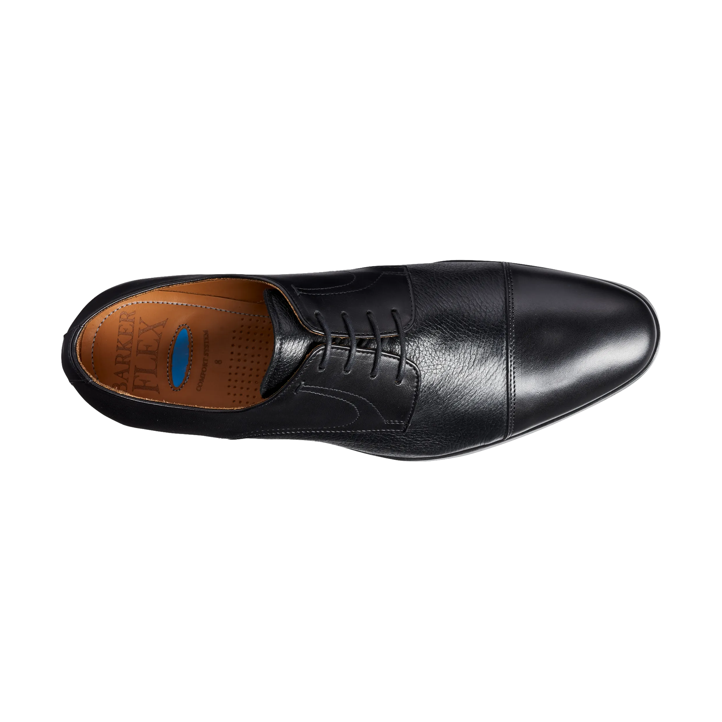 Barker Southwold Derby Shoe - Black Calf / Deerskin 447117