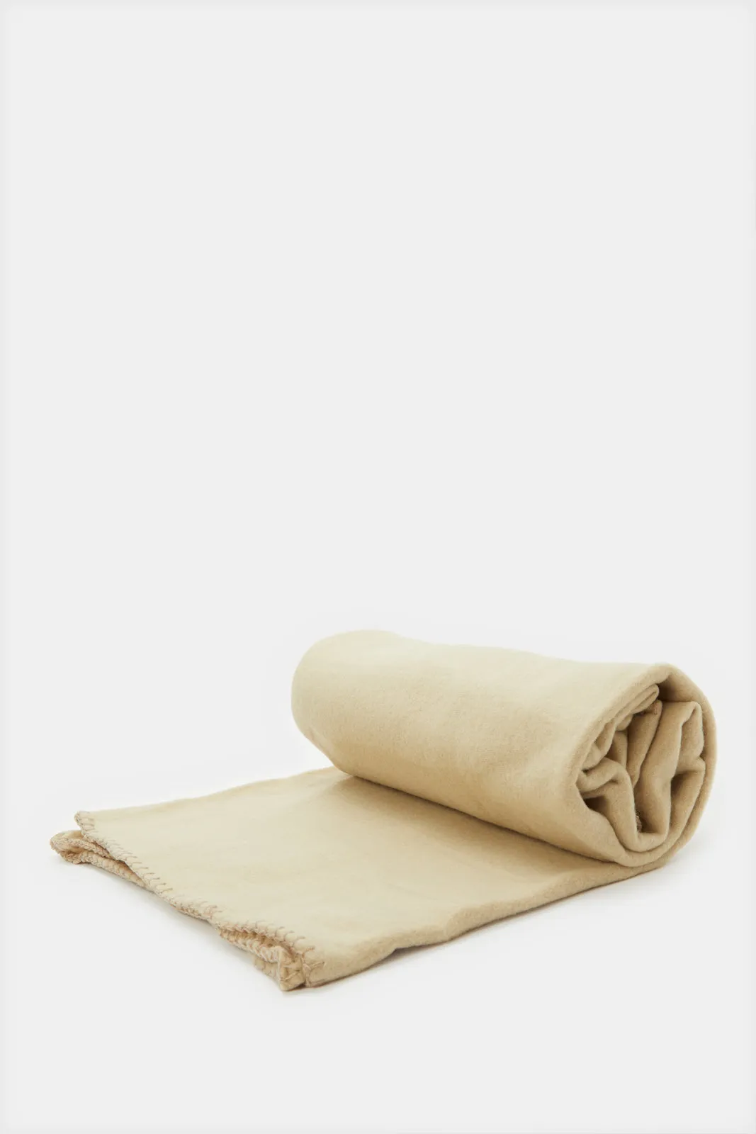 Beige Fleece Blanket (Single Size)