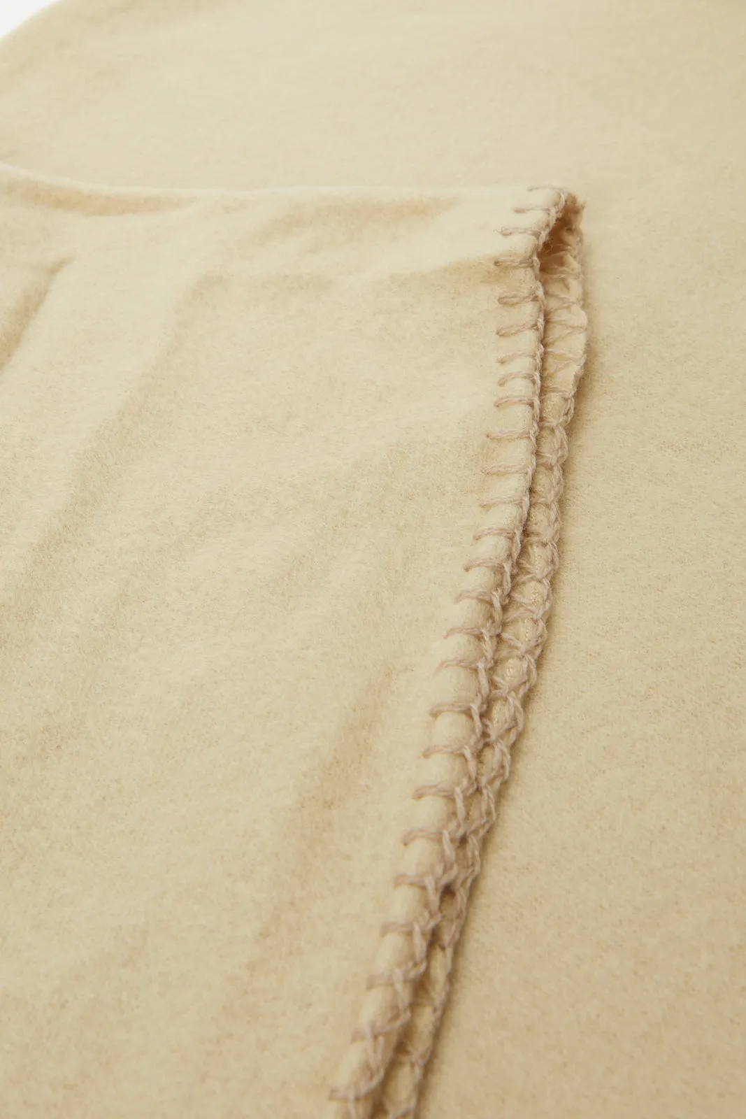 Beige Fleece Blanket (Single Size)