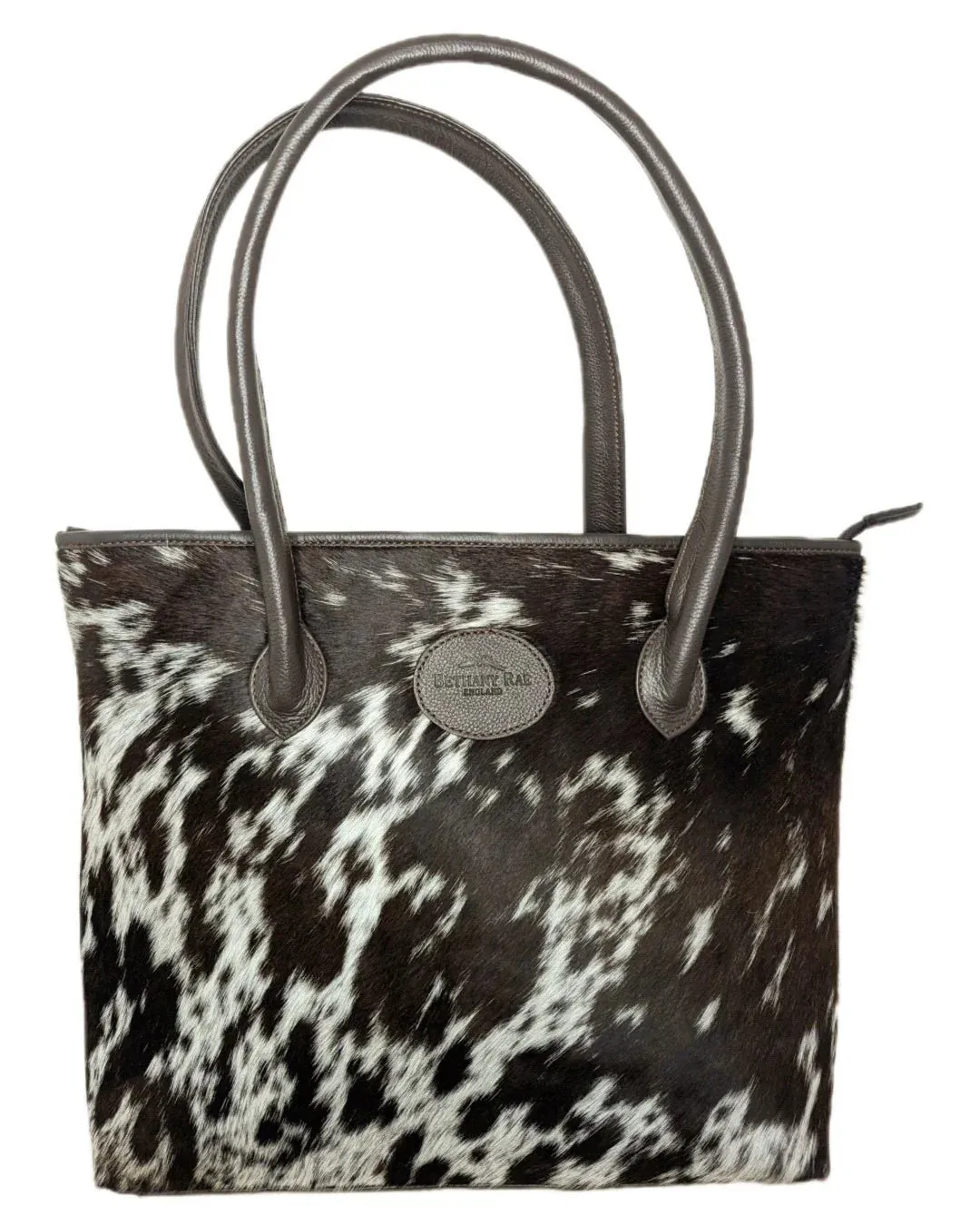 Bethany Rae Upton Cowhide Handbag - Brown Assorted Print