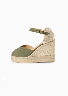 Bianca Canvas Wedge 4 | Olive