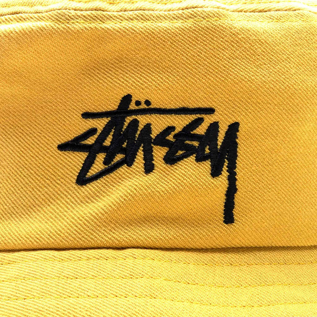 Big Stock Bucket Hat - Mustard