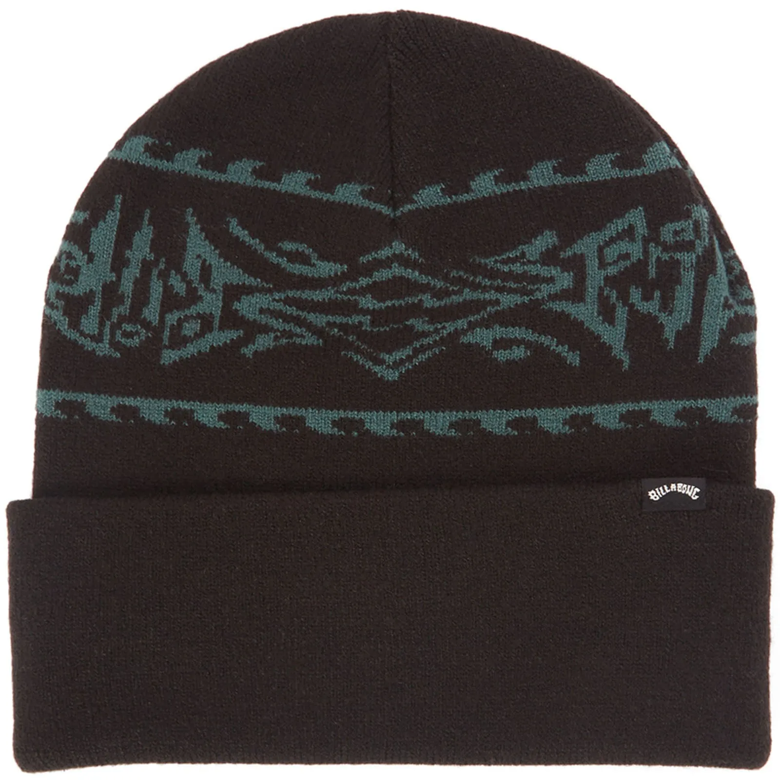 Billabong Mens Offshore Fine Knit Cuffed Beanie Hat - Black