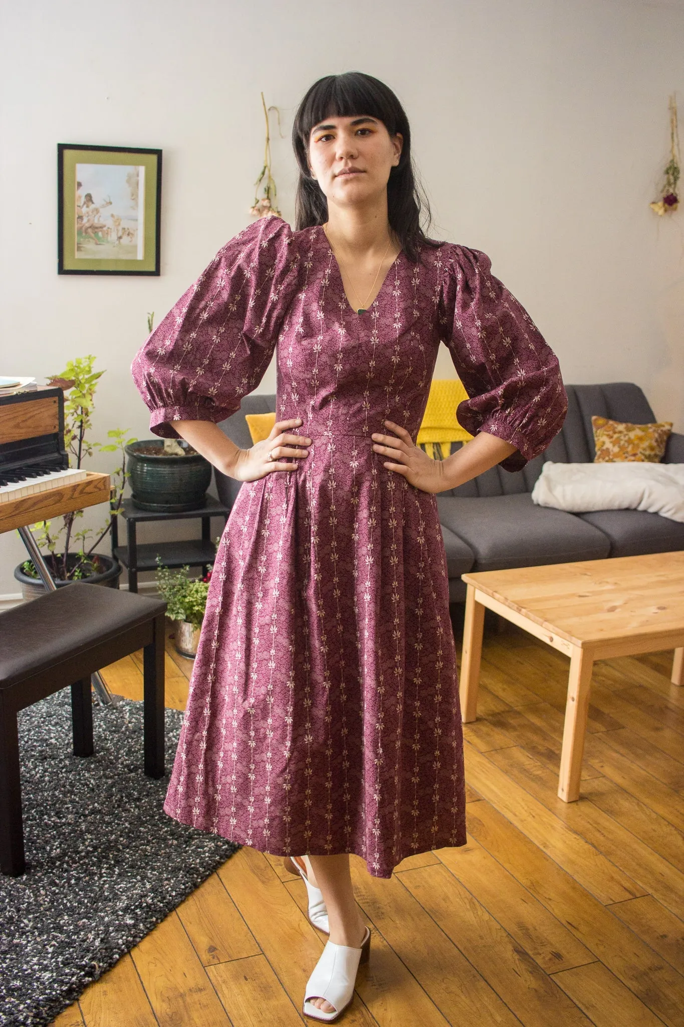 Birds of North America Paruline Dress - Amaranth (Online Exclusive)