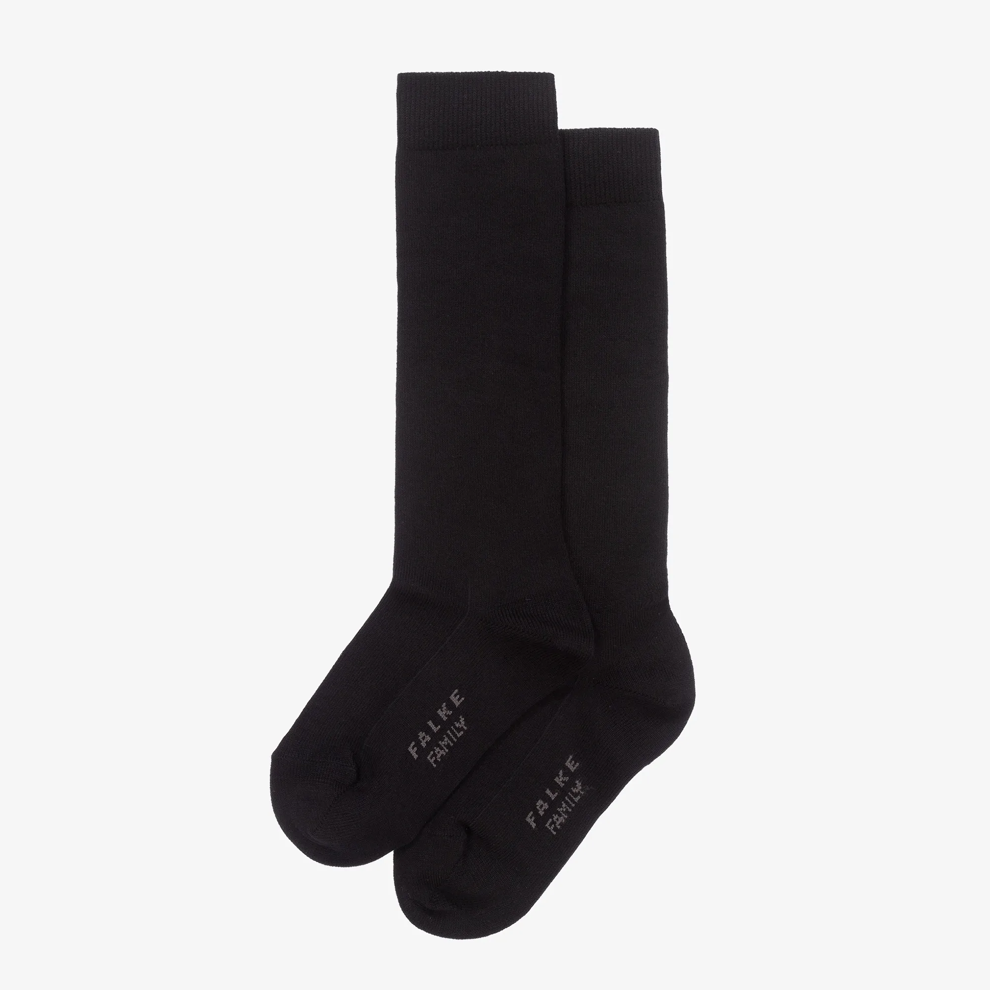 Black Cotton Long Socks