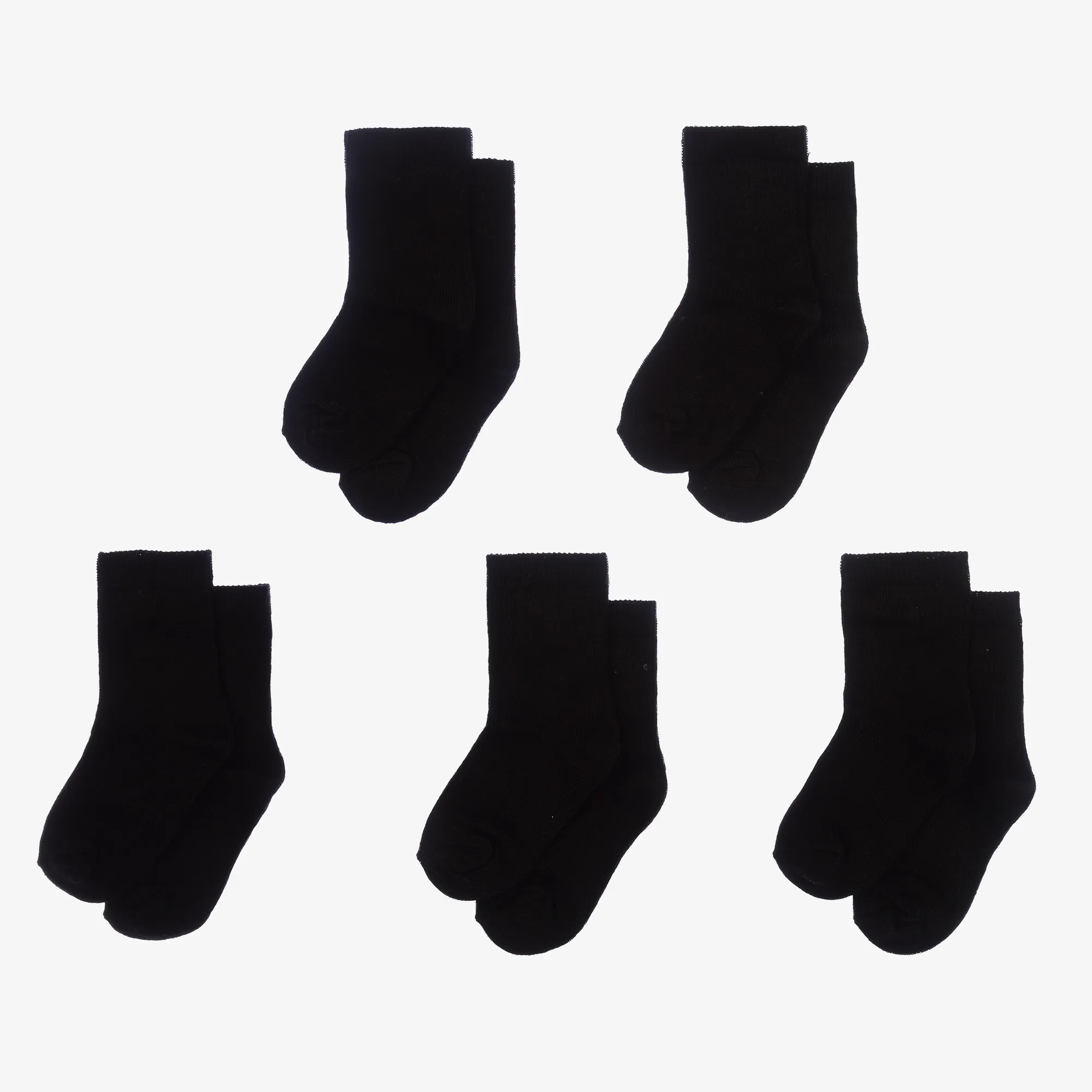 Black Cotton Socks (5 Pack)