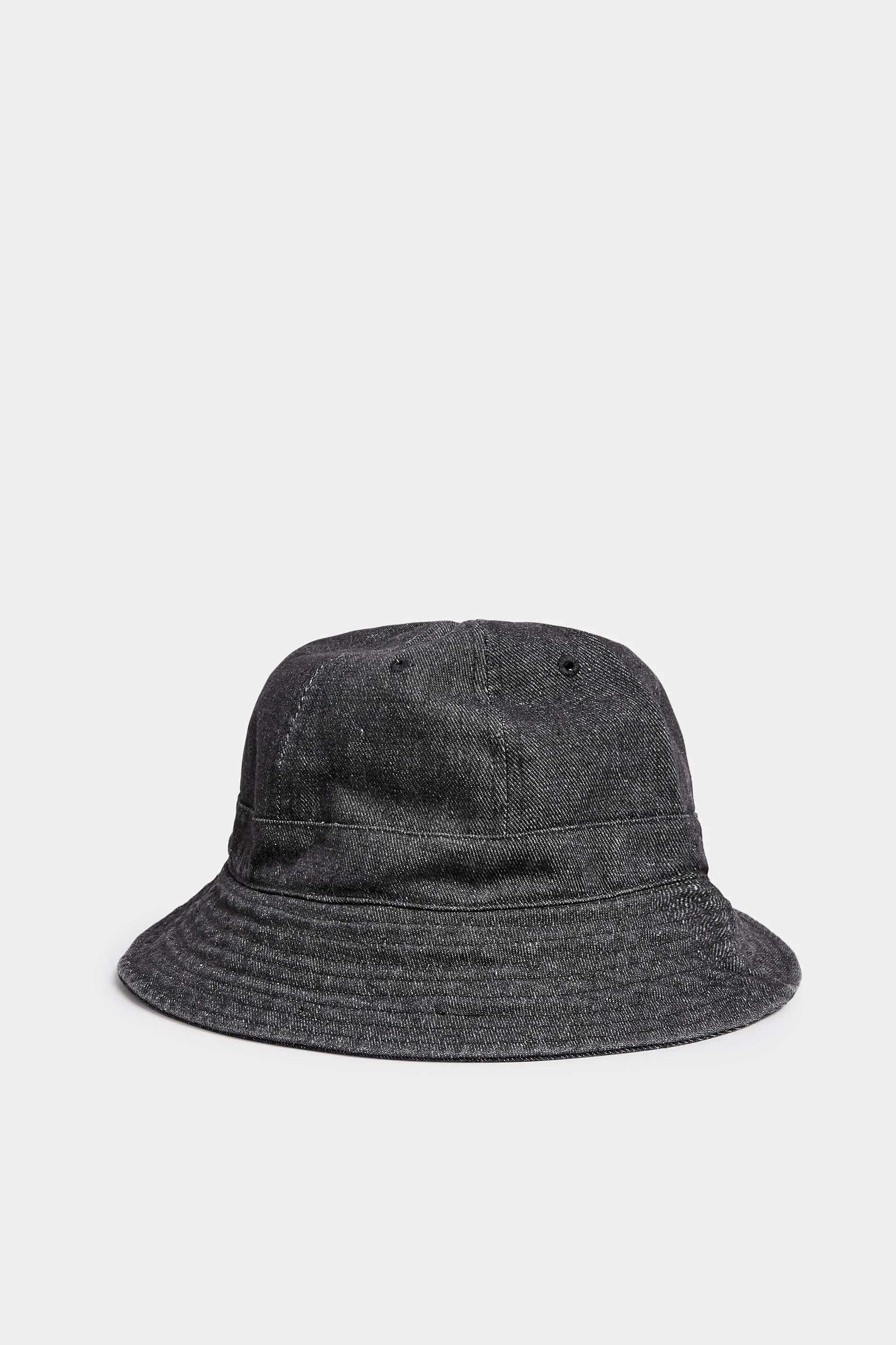 Black Denim Look Bucket Hat