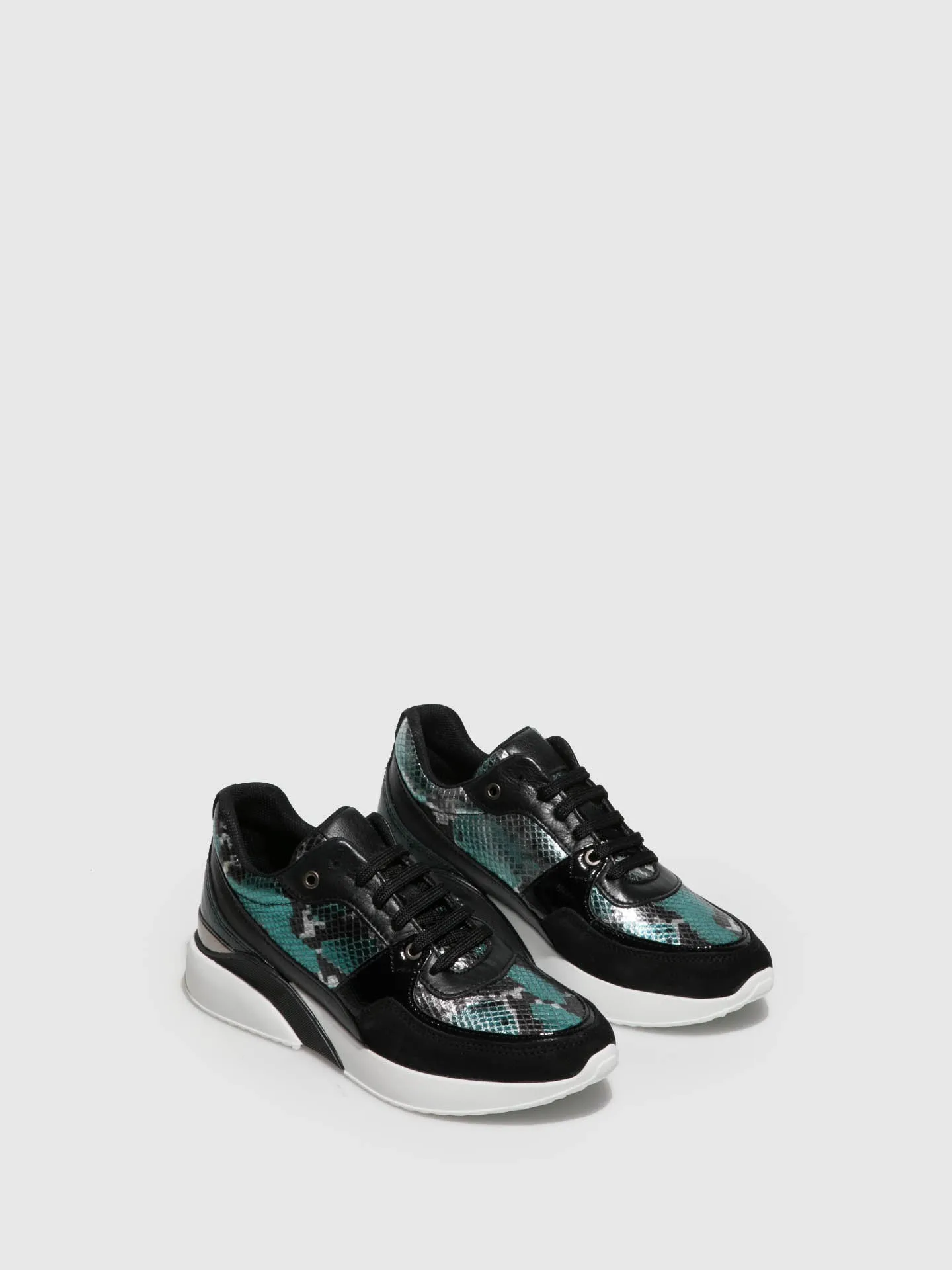 Black Lace-up Trainers