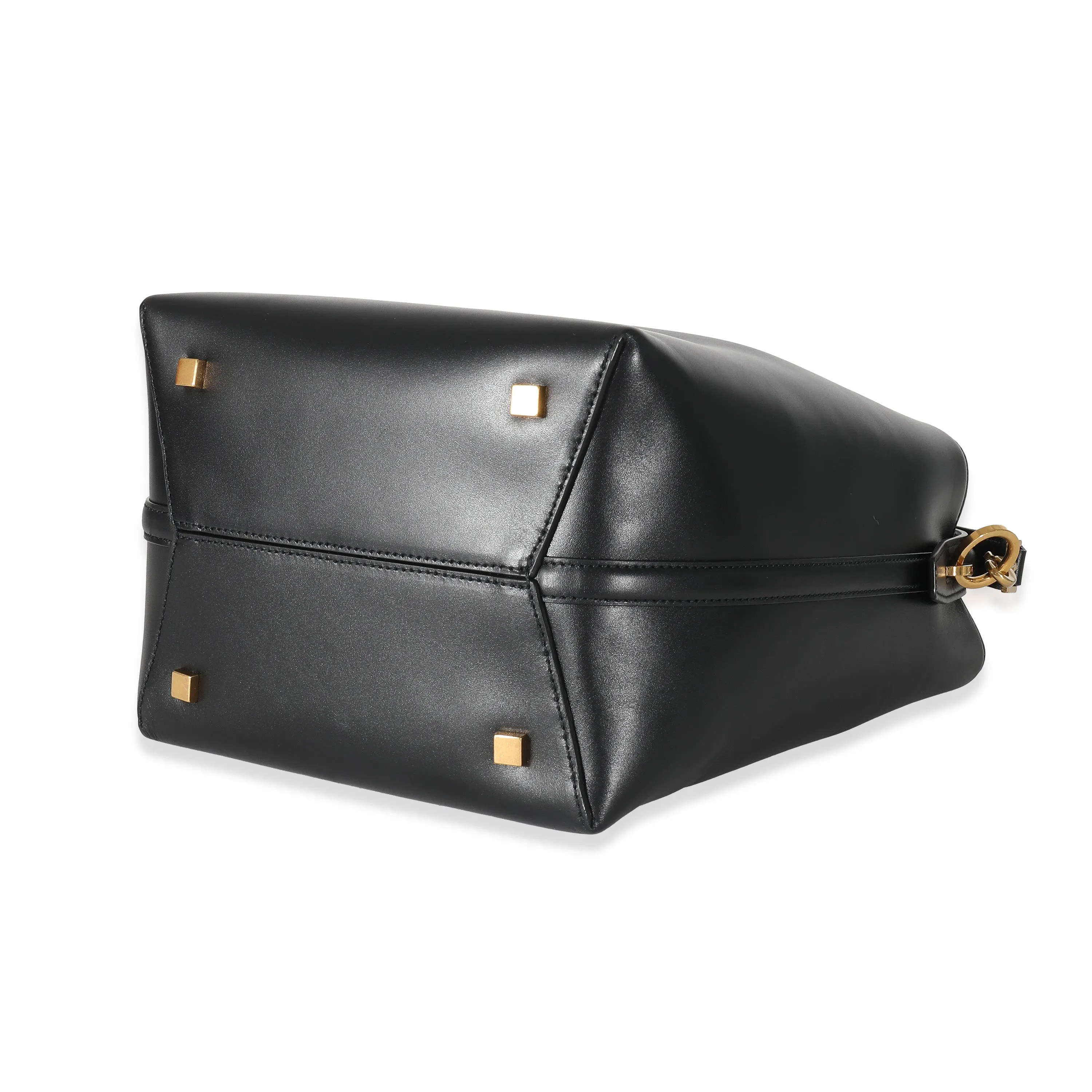 Black Shiny Calfskin Le 37 Bucket Bag