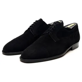 Black Suede Cap Toe Derby UK 10.5