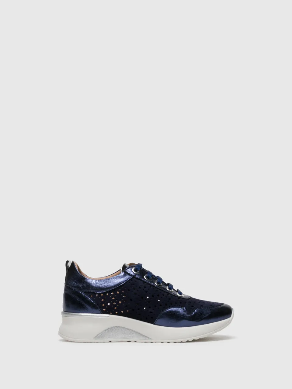 Blue Lace-up Trainers