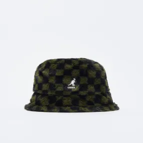 Bob Kangol - Faux Fur Bucket (Olive Check)