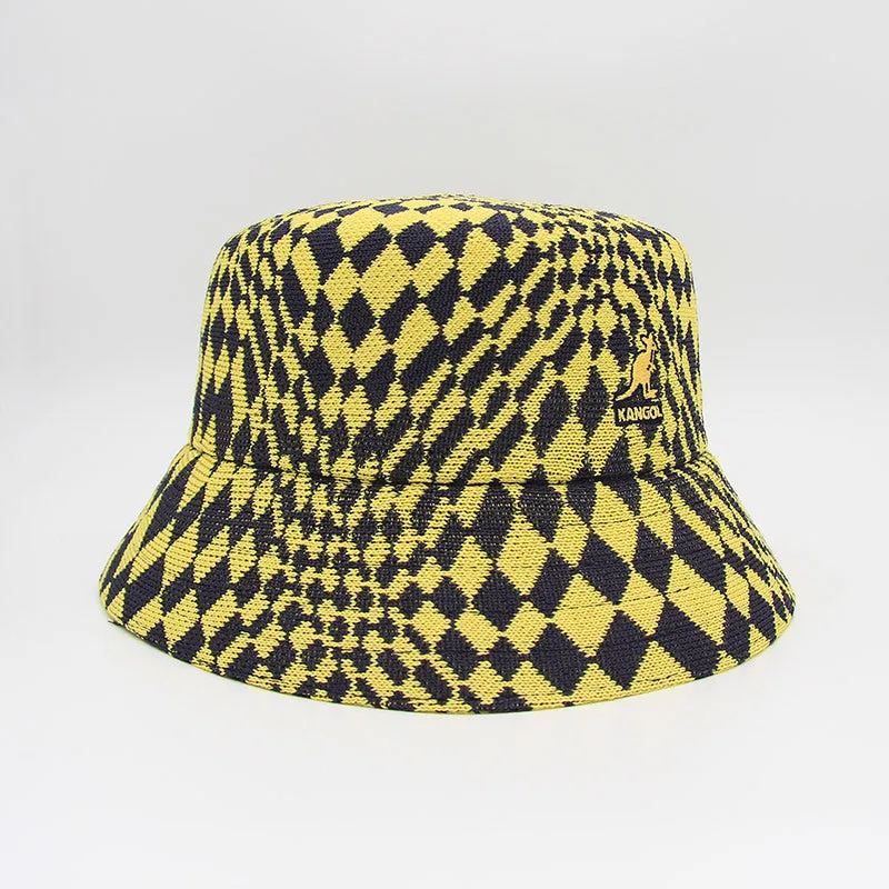 Bob Kangol - Warped Check Bucket DK (Blue/Lemon Sorbet)